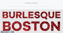 Desktop Screenshot of burlesqueboston.com