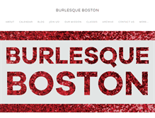 Tablet Screenshot of burlesqueboston.com